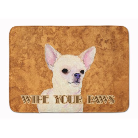 Carolines Treasures Chihuahua Wipe Your Paws Machine Washable Memory Foam Mat SS4902RUG